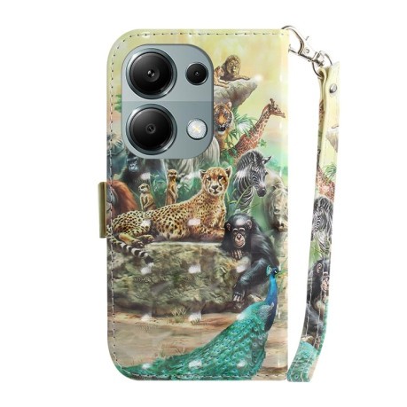 Чохол-книжка 3D Colored Horizontal для Xiaomi Redmi Note 14S/ 13 Pro 4G / POCO M6 Pro 4G - Zoo