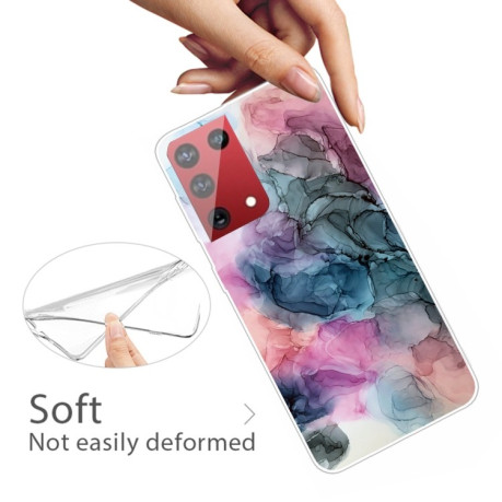 Противоударный чехол Marble Pattern для Samsung Galaxy S21 Ultra - Abstract Multicolor