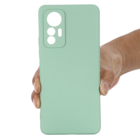Чохол Solid Color Liquid Silicone на Xiaomi 12 Lite - зелений
