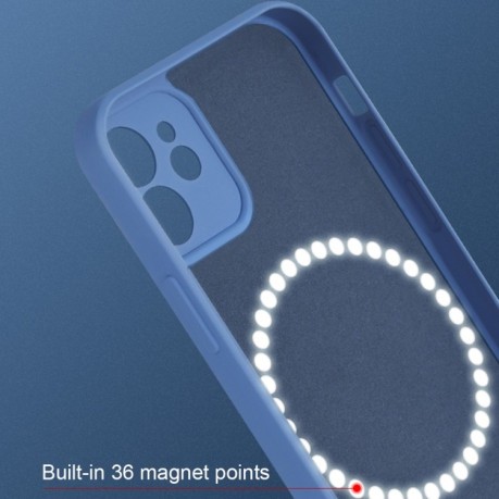 Противоударный чехол Silicone Full Coverage (Magsafe) для iPhone 11 Pro Max - фиолетовый