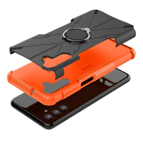 Противоударный чехол Machine Armor Bear для Samsung Galaxy A04s/A13 5G - оранжевый