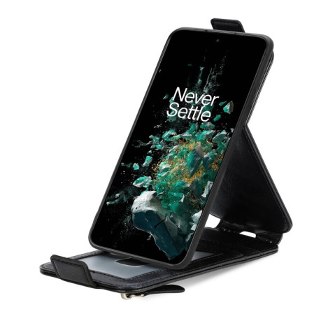 Фліп-чохол Zipper Wallet Vertical для OnePlus 10T - чорний