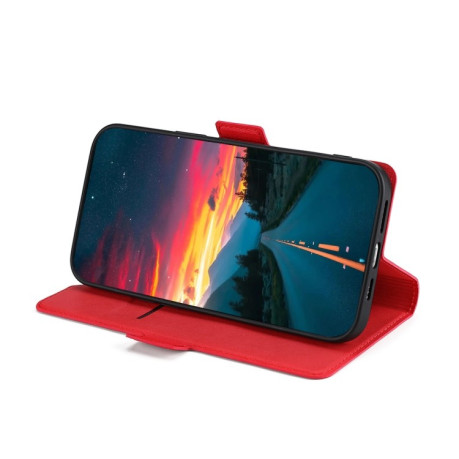 Чехол-книжка Voltage Side Buckle для Xiaomi Poco X5 Pro / Redmi Note 12 Pro - красный