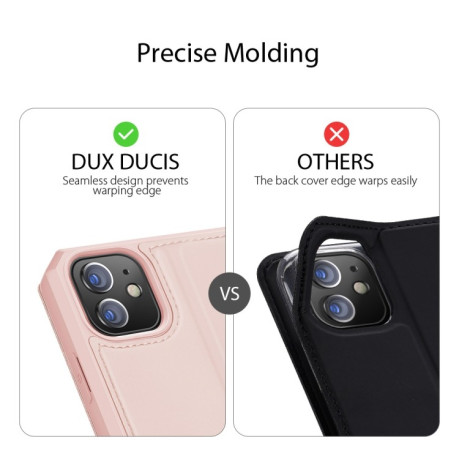 Чехол-книжка DUX DUCIS Skin X Series на iPhone 12/12 Pro - розовый
