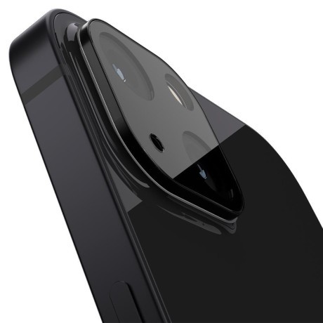 Комплект защитных стекол 2шт на камеру Spigen Optik.Tr Camera Lens для iPhone 13 Mini/13 - Black