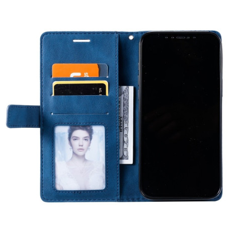 Чехол-книжка Skin Feel Splicing для Realme 13 Pro / 13 Pro+ 5G - синий