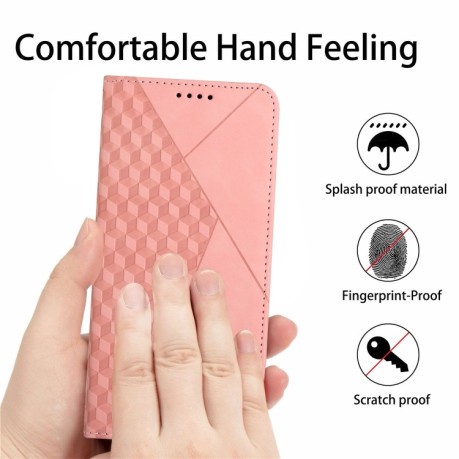 Чехол-книжка Diamond Splicing Skin Feel для Xiaomi 13 Pro - розовое золото