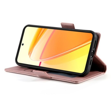 Чехол-книжка Side Buckle Magnetic Frosted Leather для OPPO Reno13 F/Reno13 FS - золото