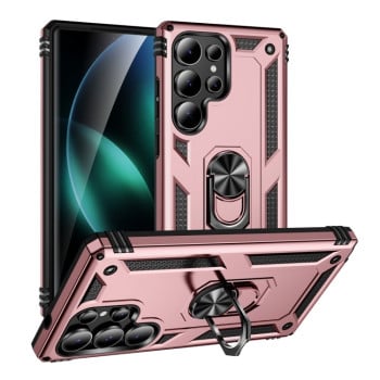 Протиударний чохол PC + TPU Shockproof Protective  для Samsung Galaxy S25 Ultra 5G - рожеве золото