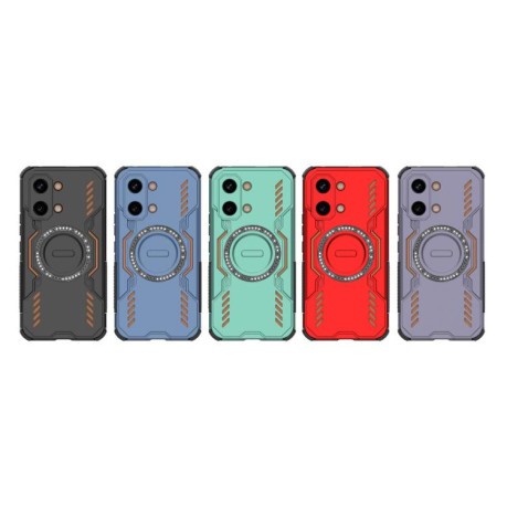 Противоударный чехол Butterfly Armor с MagSafe на Xiaomi Redmi Turbo 5 Max / Poco X8 Pro Max — чёрный
