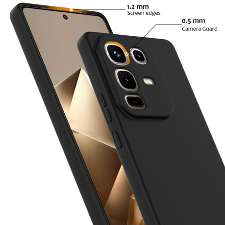 Силиконовый чехол Shockproof Silicone Magsafe для Infinix Note 50 4G / 50 Pro 4G - черный
