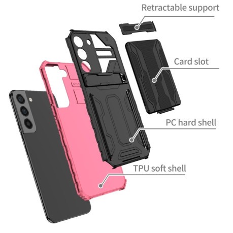 Протиударний чохол Armor Card для Samsung Galaxy S22 5G - рожевий