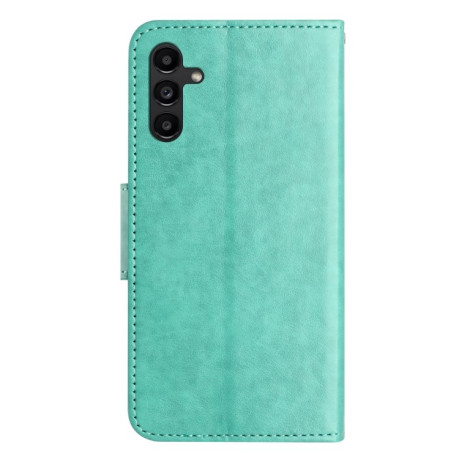 Чохол-книжка Butterfly Flower Pattern для Samsung Galaxy A55 - зелений