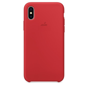 Силиконовый чехол Silicone Case Red на iPhone Xs Max