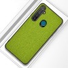 Противоударный чехол Cloth Texture на Realme 5 Pro/Realme Q - зеленый
