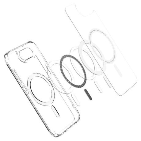 Оригінальний чохол Spigen Ultra Hybrid MagSafe для iPhone 16e - Clear