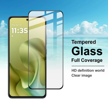 Захисне скло IMAK 9H Full Screen Film Pro+ Version на Motorola Moto G86 5G / G86 Power - чорне