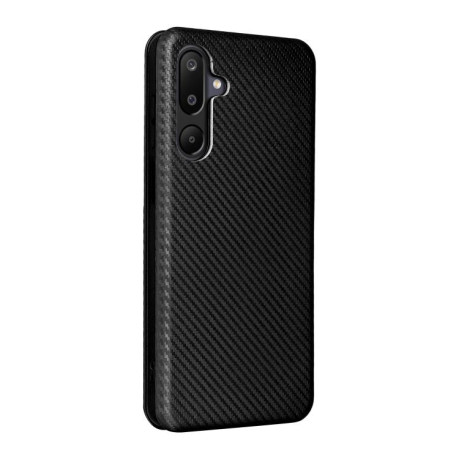 Чехол-книжка Carbon Fiber Texture на Samsung Galaxy M16 5G / F16 5G - черный