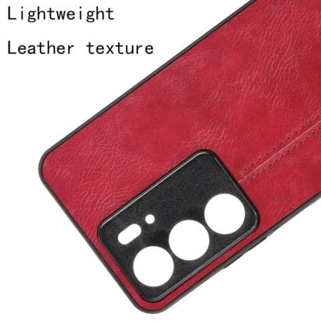 Чохол із простроченням Sewing Cow Pattern на Realme C75 - червоний