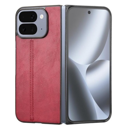 Чохол із прострочкою Sewing Cow Pattern для Google Pixel 10 Pro Fold — червоний