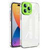 Противоударный чехол Candy Color для  iPhone 14 Pro - светло-зеленый
