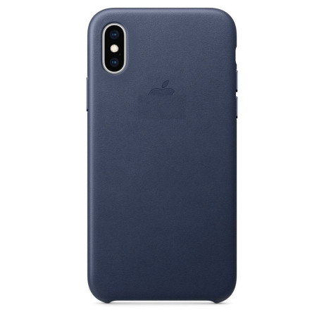 Кожаный Чехол Leather Case Midnight Blue для iPhone X/Xs