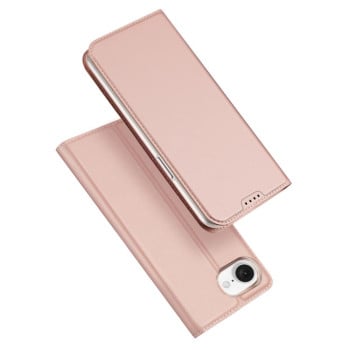 Чехол-книжка DUX DUCIS Skin Pro Series на iPhone 16e - розовое золото