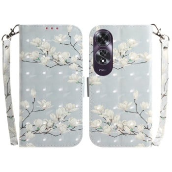 Чохол-книжка 3D Colored Horizontal Flip Leather для OPPO A60 4G - Magnolia