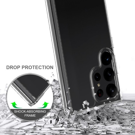 Акриловый противоударный чехол HMC для Samsung Galaxy S23 Ultra 5G - прозрачный