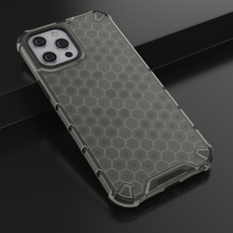 Противоударный чехол Honeycomb на iPhone 13 Mini - черный