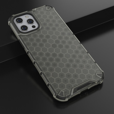 Противоударный чехол Honeycomb на iPhone 13 Pro Max - черный