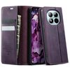 Чехол-книжка CaseMe 033 с фактурой Calf и защитой от сканирования RFID на Xiaomi Poco M8 Pro/Redmi Note 15 Pro+ 5G Global  — фиолетовый