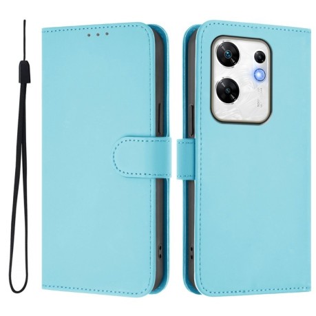 Чехол-книжка Skin Feel Solid Color Leather для Infinix Zero 30 4G - голубой