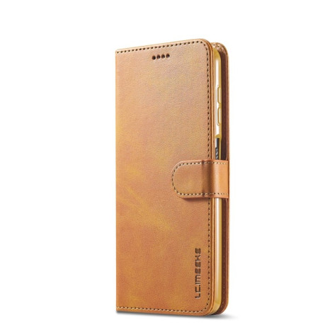 Чехол книжка LC.IMEEKE Calf Texture на Samsung Galaxy M53 5G - коричневый