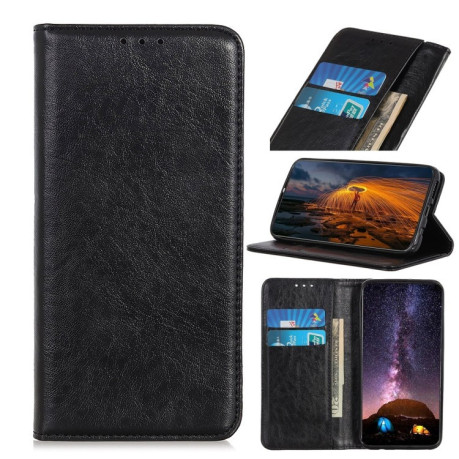 Шкіряний чохол-книга Magnetic Retro Crazy Horse Texture на Samsung Galaxy S10 5G-чорний