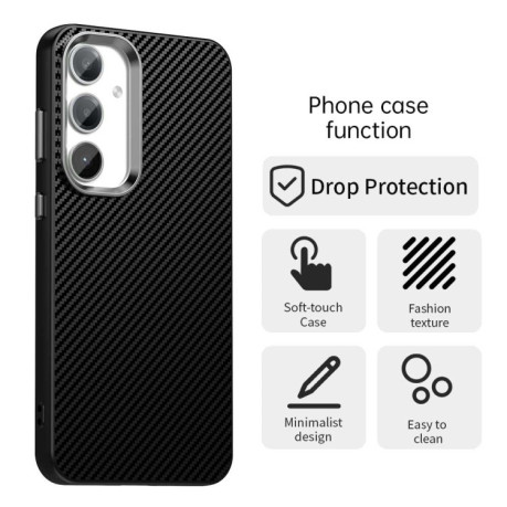 Ударозахисний чохол Carbon Fiber Series IMD для Samsung Galaxy S25 5G - чорний