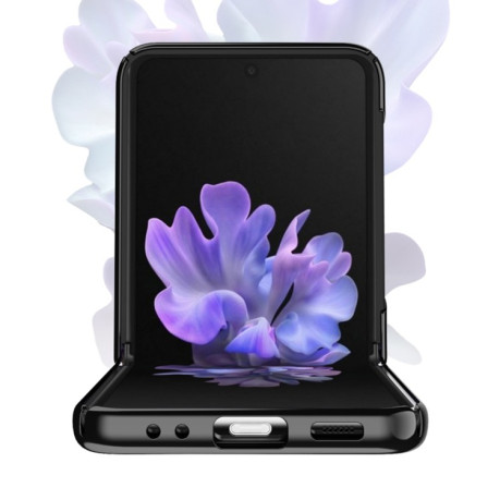 Противоударный чехол Piano Paint на Samsung Galaxy Z Flip3 5G - черный