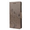 Чехол-книжка Pressed Flowers Butterfly Pattern на Xiaomi Poco M3 Pro/Redmi Note 10 5G/10T/11 SE - серый