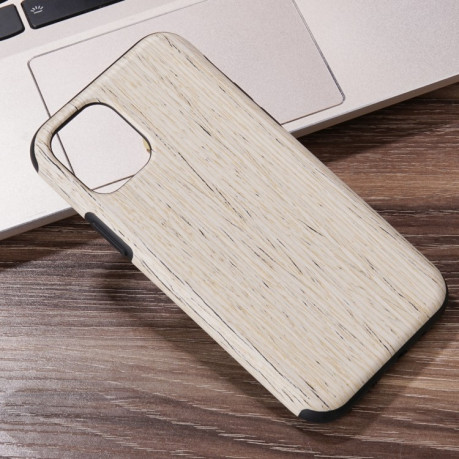 Чехол-накладка Wood Texture на iPhone 12/12 Pro - скандинавский орех