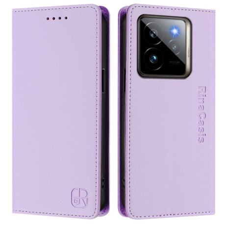 Чехол-книжка Retro Skin Feel Business Magnetic на Realme GT 7 Pro 5G - фиолетовый