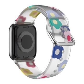 Силиконовый ремешок Breathable для Apple Watch 10 42mm/Series 8/7 41mm / 40mm / 38mm - Flowers