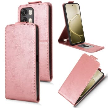 Чехол Magnetic Vertical Flip Leather на OPPO A6s 5G / A6 5G Global — розовое золото