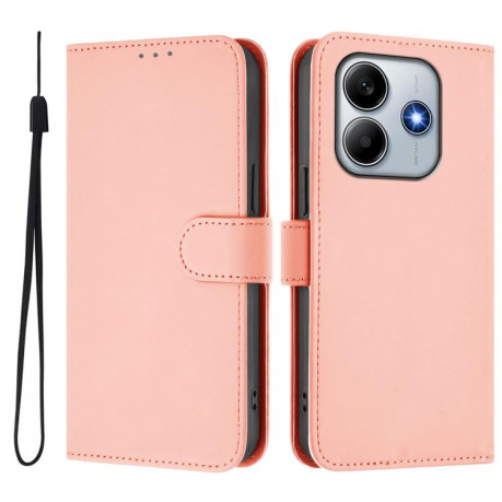 Чохол-книжка Skin Feel Solid Color Leather Xiaomi Poco M7 Pro 5G - рожевий
