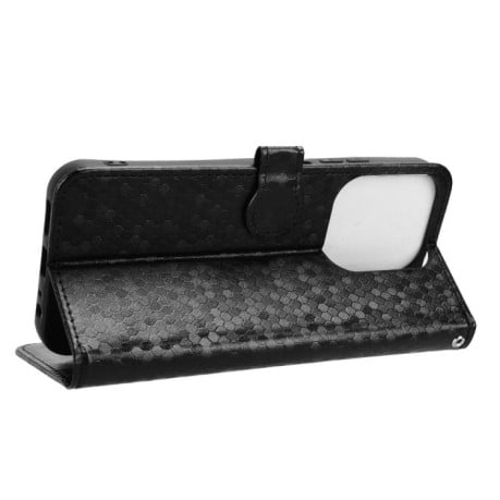 Чохол-книжка Honeycomb Dot на Xiaomi Redmi 15C 5G / 4G EU 173mm / Poco C85 5G - чорний