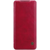 Кожаный чехол-книжка Nillkin Qin Series для Samsung Galaxy S20 -красный