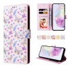 Чехол-книжка Bronzing Painting RFID для Samsung Galaxy A26 5G - Pansies