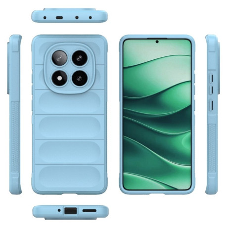 Силіконовий чохол Magic Flannel для Xiaomi Redmi Note 14 Pro 5G/Poco X7 - блакитний