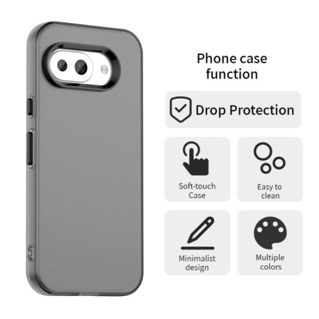 Противоударный чехол Candy Series для Google Pixel 9a - черный