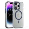 Противоударный чехол MagSafe Frosted Translucent TPU + PC для iPhone 16 Pro - синий