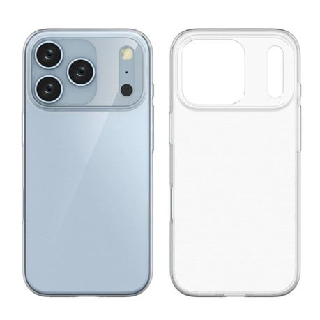 Ультратонкий силиконовый чехол Kalebol 1.5mm Thickened Rounded Corner на iPhone 17 Pro - прозрачный